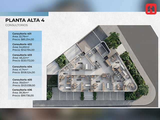 Vendo Oficinas y Consultorios en Cuenca – Sector Av. Paucarbamba (OF4073)